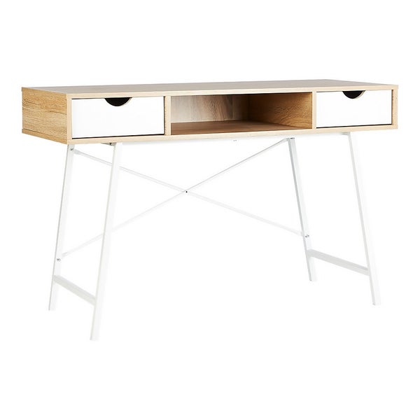 Donna Desk with White Drawers Homebase