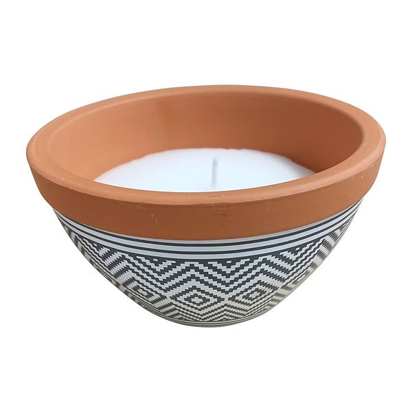 Biteshield Citronella Pie Dish Candle Grey Homebase
