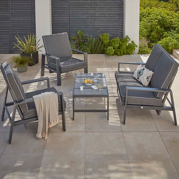 Offer Homebase Magna Reclining Garden Sofa Set Homebase