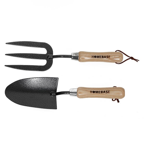 Homebase Trowel & Fork Garden Hand Tool Set Homebase