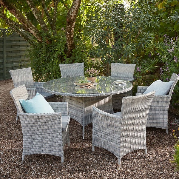 Florence 6 Seater Garden Dining Set Homebase