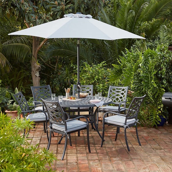 Tuscany 6 Seater Garden Dining Set Homebase