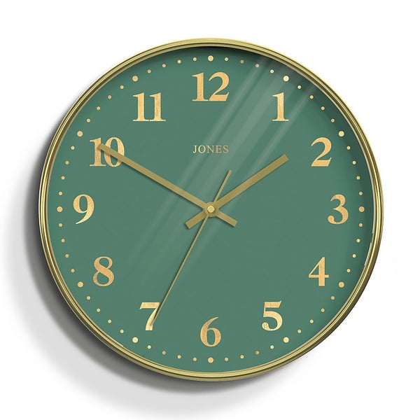 Jones Penny Wall Clock Brass Homebase