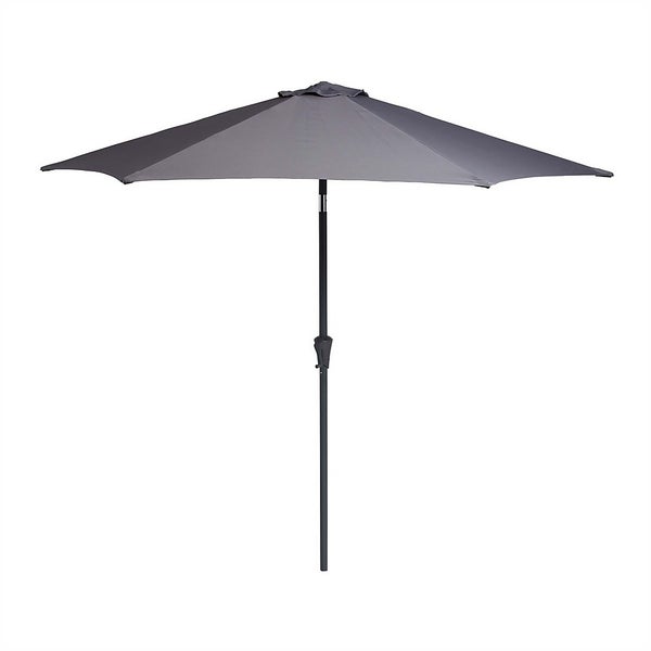 Parasol 2.7m Crank & Tilt Dark Grey Dia. 38mm Homebase