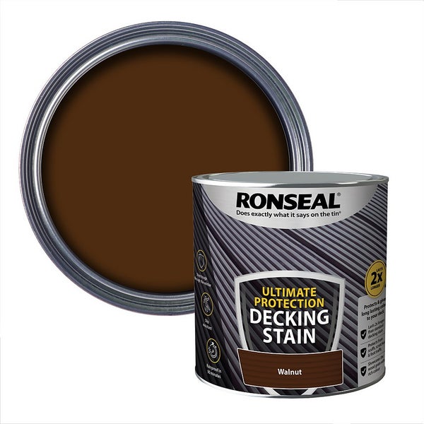 Ronseal Ultimate Protection Decking Stain Walnut 2.5L Homebase