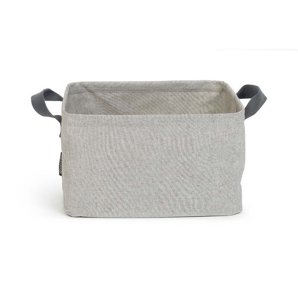 Foldable Laundry Basket Grey Homebase