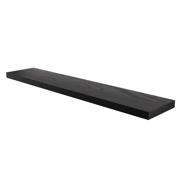 Flexi Storage Decorative Shelving Floating Shelf Black Oak
