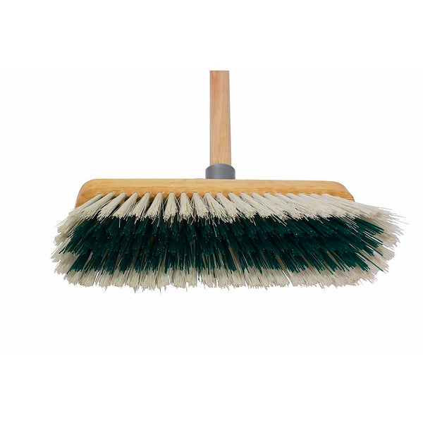 279mm Dual Fill Wooden Broom with Handle Homebase