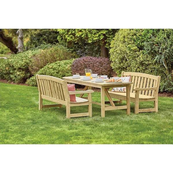 Anchor Fast Farnham 6 Seater Dining Set Homebase
