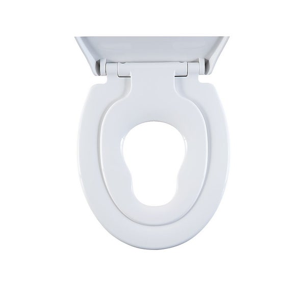 Aqualona Plastic 2 in 1 Family Toilet Seat White Homebase