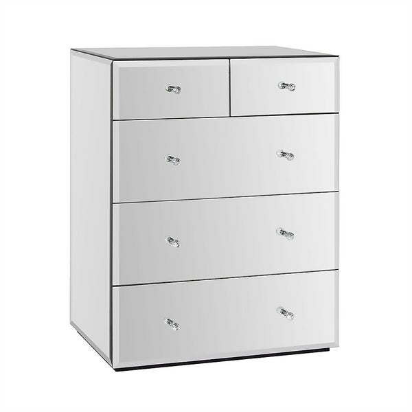 Mandy Mirrored 2 and 3 Chest of Drawers Homebase