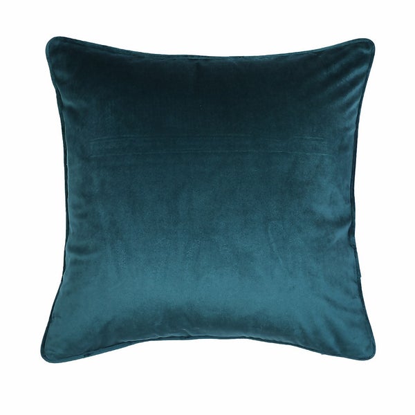 Offer Homebase 43 X 43cm Velvet Cushion Teal 43x43cm