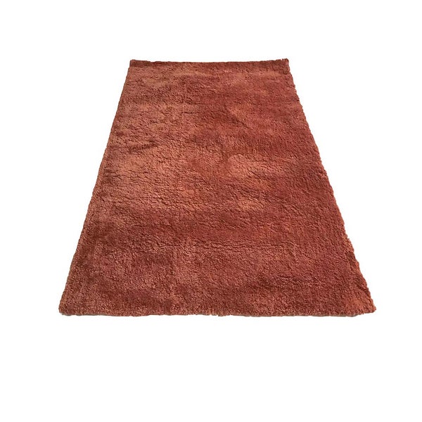 Offer Homebase Cosy Rug 120x170cm Terracotta Homebase
