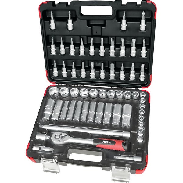 Hilka 58 Piece 3/8" Drive Socket Set Metric Homebase