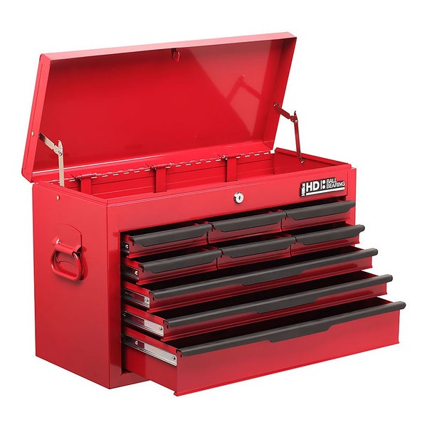 Hilka Heavy Duty 9 Drawer Tool Storage Chest With Ball Bearing Slides
