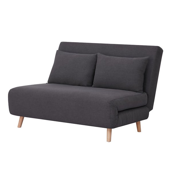 Freya Folding Sofa Bed Charcoal Homebase