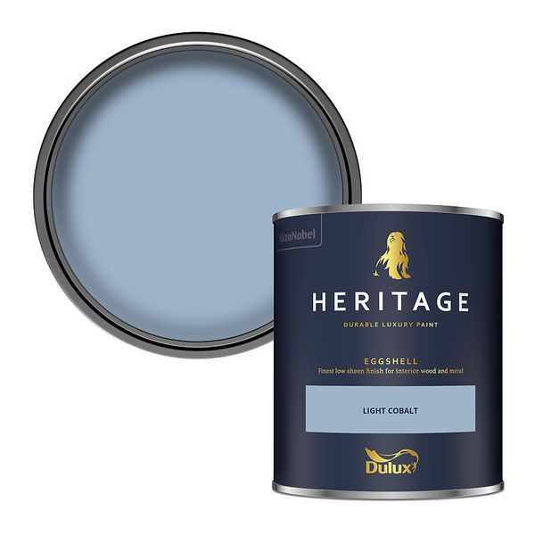 Dulux Heritage Eggshell Paint Light Cobalt 750ml Homebase