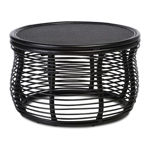 Royal Rattan Coffee Table in Black Homebase