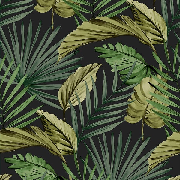 Palm House Green Wallpaper Homebase