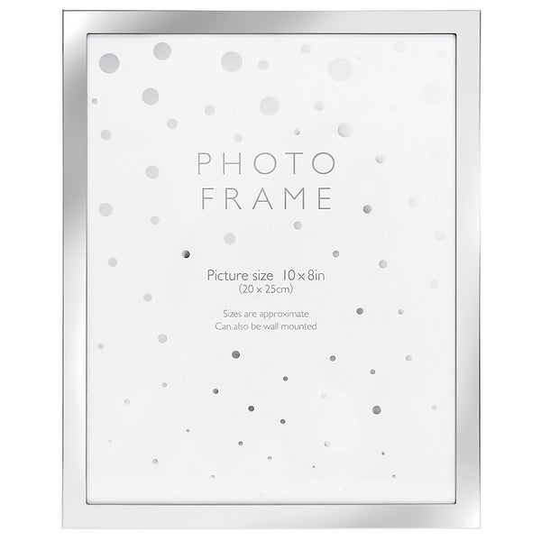 Elegant Metal Photo Frame 10x8 Silver Homebase