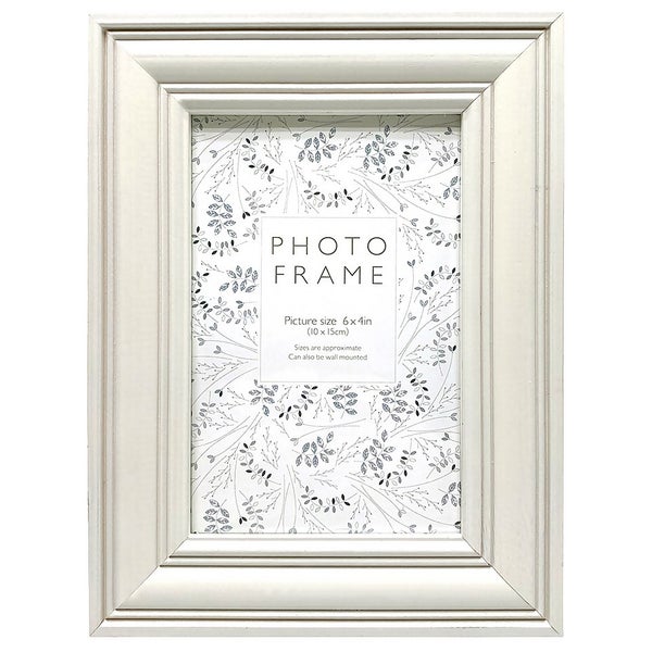 Offer Homebase Wood Vintage Photo Frame 6x4 Ivory Homebase