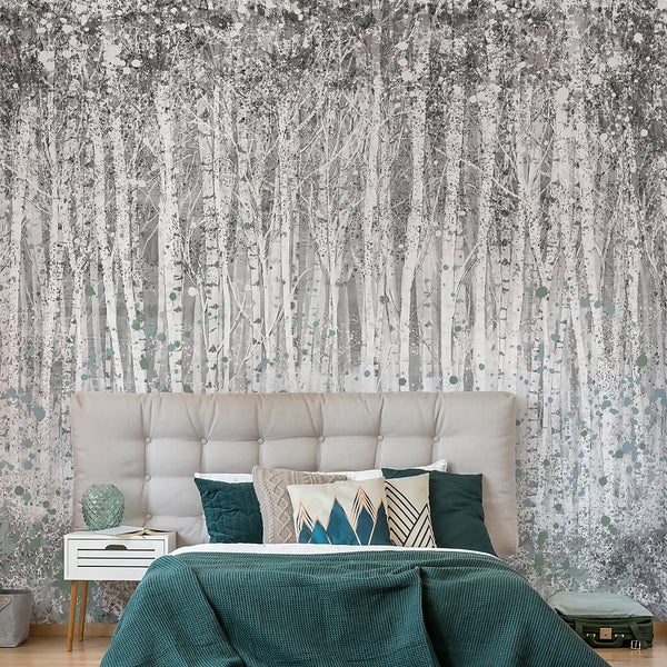 Painterly Woods Shadow Wall Mural Homebase