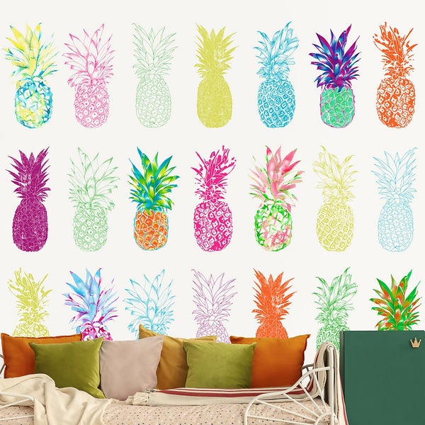 Pineapple Brights Wall Mural Homebase