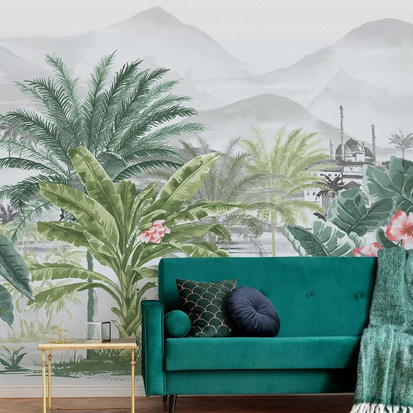 Tropical Forest Wall Mural Homebase