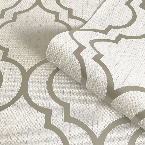Belgravia Decor Amelie Trellis Wallpaper Cream Homebase