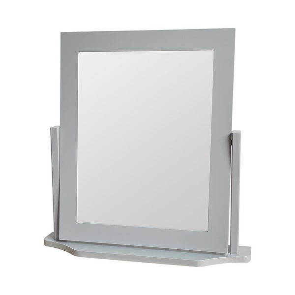 Square Dressing Table Mirror Grey Homebase