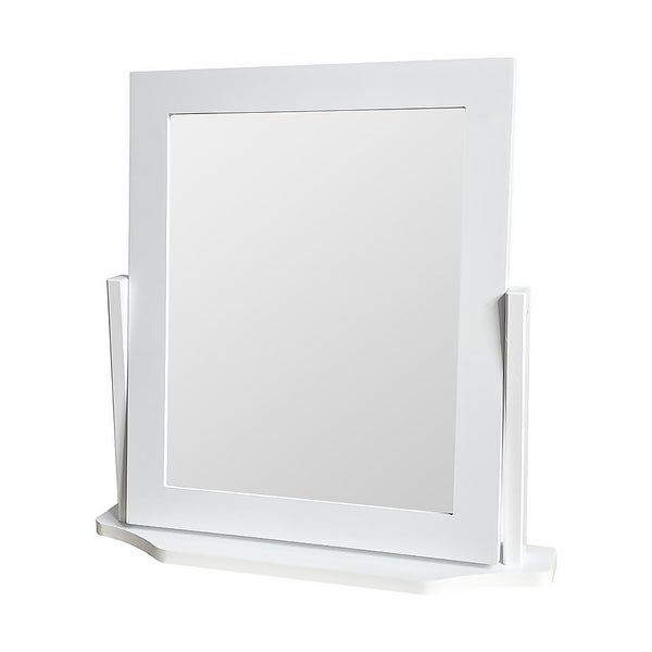 Square Dressing Table Mirror White Homebase