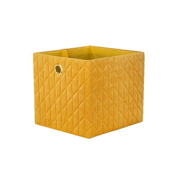Clever Cube Quilted Velvet Insert Yellow Homebase