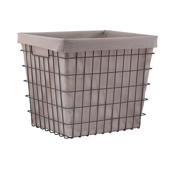Clever Cube Wire Insert Charcoal Storage Basket Homebase