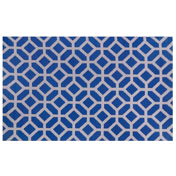 Homebase Outdoor Mat Blue 160 X 230cm Homebase