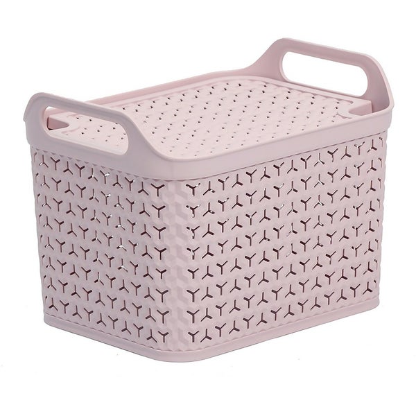 Medium Urban Storage with Lid Blush Pink Homebase