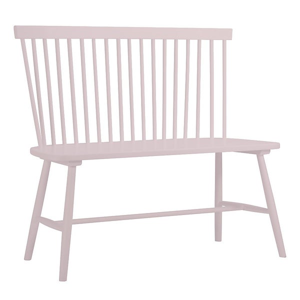 Laura Spindle Dining Bench with Back Lilac Homebase