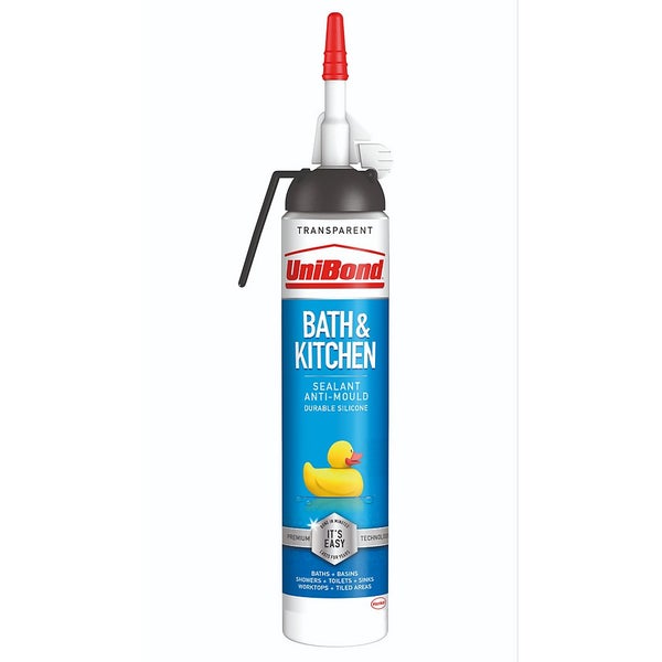 UniBond Bath&Kitchen Sealant Transparent Easy Pulse 208g Homebase