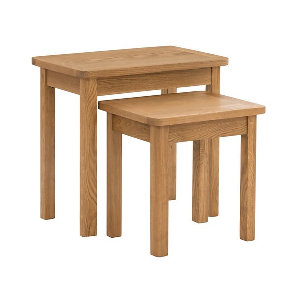 Norbury Nest of 2 Tables Oak Homebase