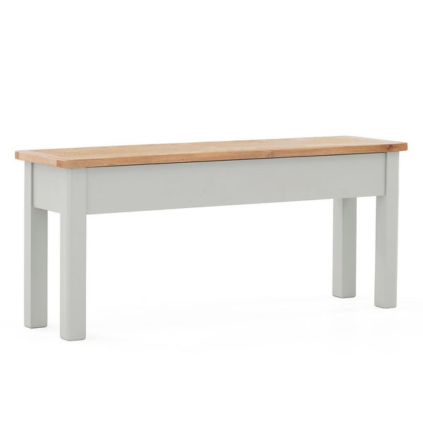 Norbury Storage Dining Bench Grey Homebase