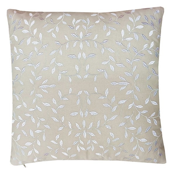 Tonal Leaf Cushion 45x45cm Homebase