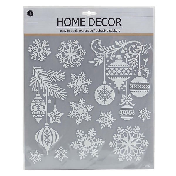 Christmas Window Decoration Festive Stickers Homebase