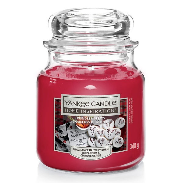 Yankee Candle Home Inspiration Medium Jar Reindeer Treats Homebase