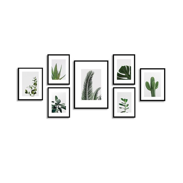 Set of Gallery Frames 7pcs Black Homebase