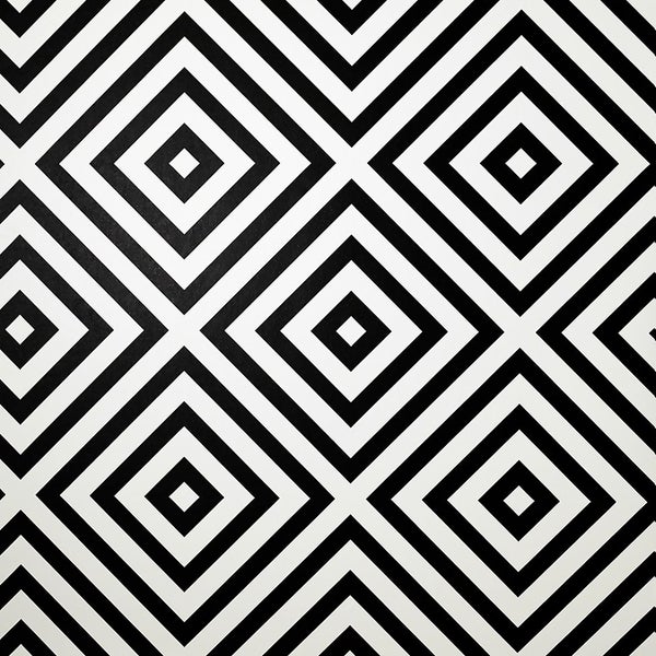 Arthouse Geometric Diamond Mono Wallpaper Homebase
