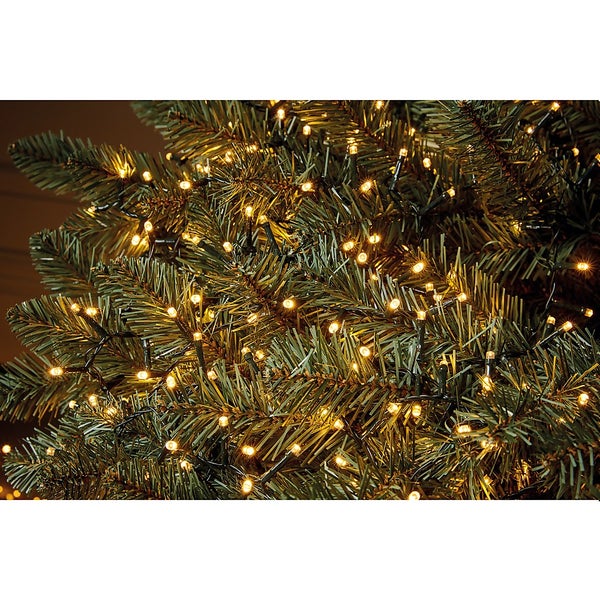 3000 LED Timer Compact String Christmas Tree Lights Warm White Homebase