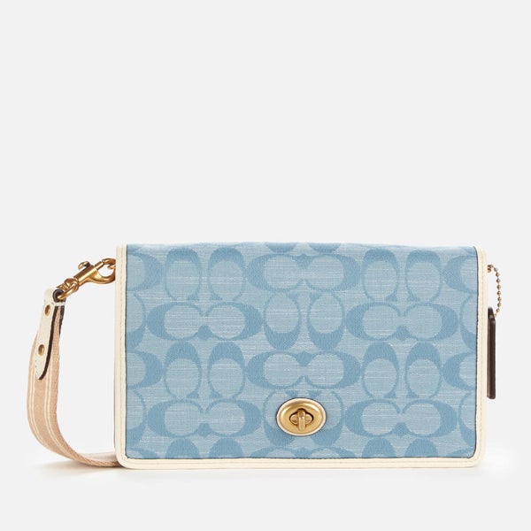 Coach 1941 Women's Hayden Signature Denim Cross Body Bag Light Blue