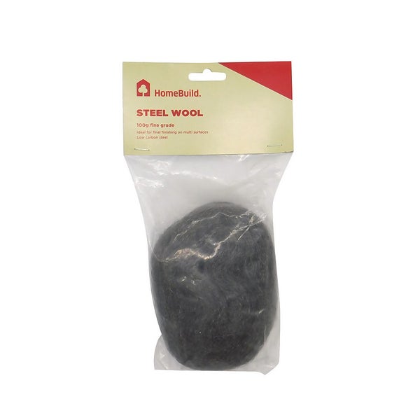 Homebuild 100g Fine Grade Steel Wool Homebase
