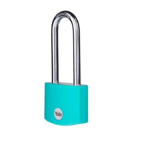 Yale Teal Long Shackle Aluminium Padlock Homebase