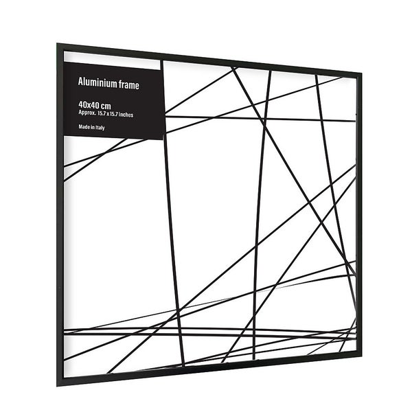 Aluminium Photo Frame 40x40cm Black Homebase