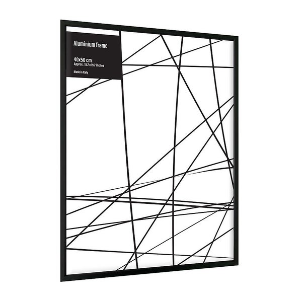 Aluminium Photo Frame 40x50cm Black Homebase